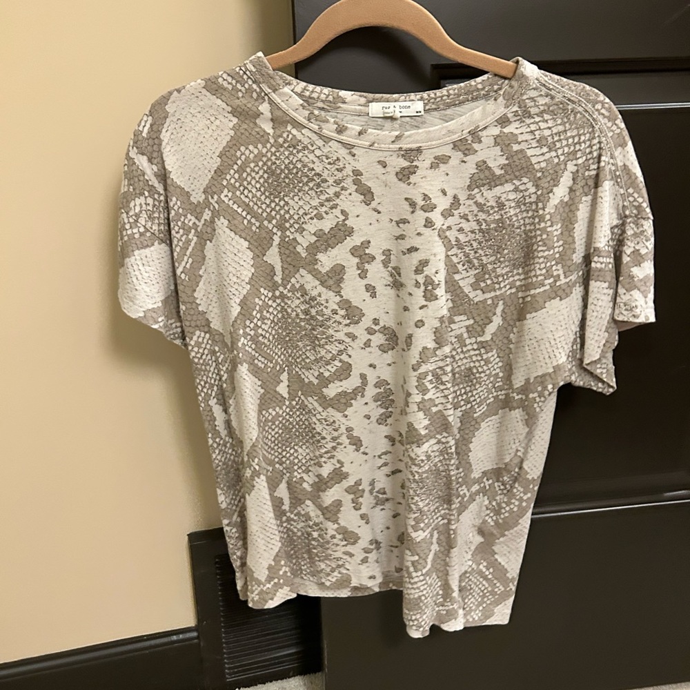 Rag & Bone Women's Snake Print Tee